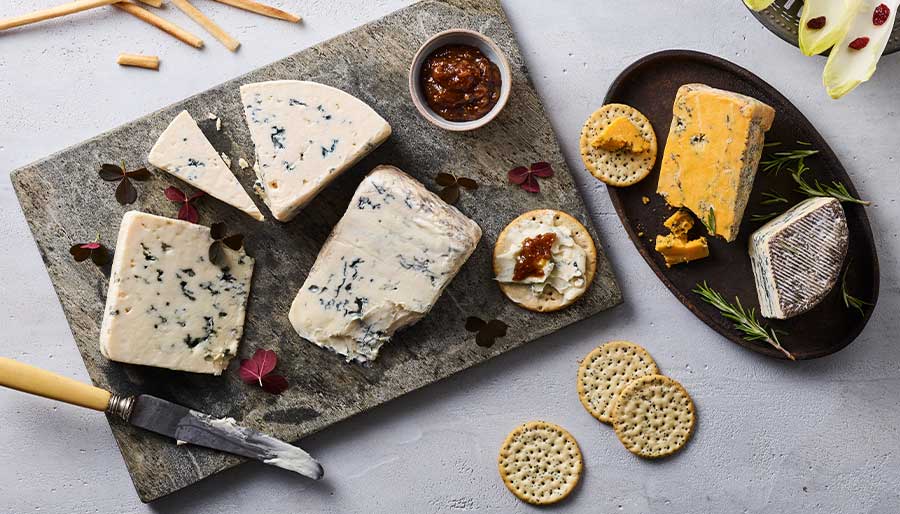 Blue cheese cutting board
