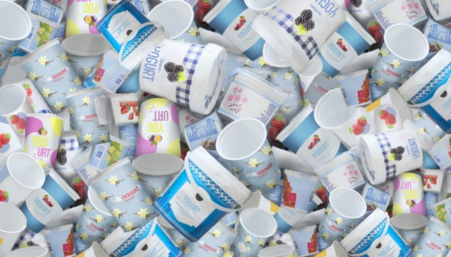 Yogurt waste