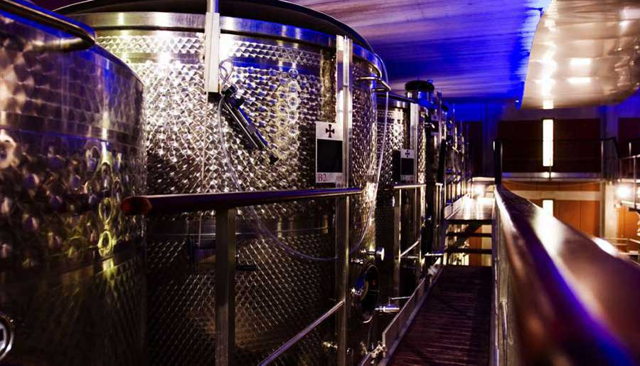 Wine fermentation tanks