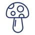 Blue mushroom icon