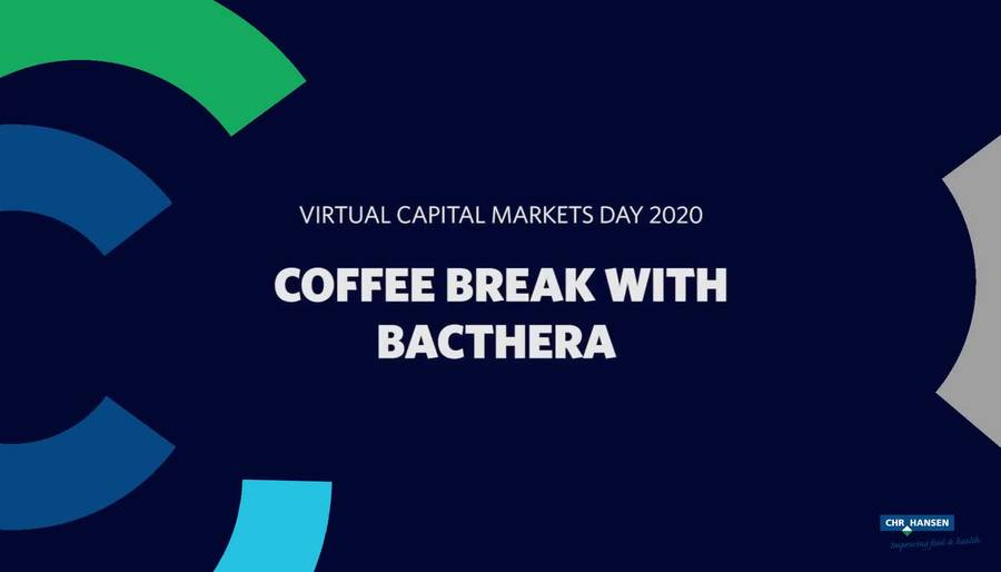 Chr. Hansen CMD 2020 Coffee break with Bacthera