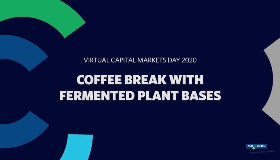 Chr. Hansen CMD 2020 Coffee break with Fermented Plant Bases