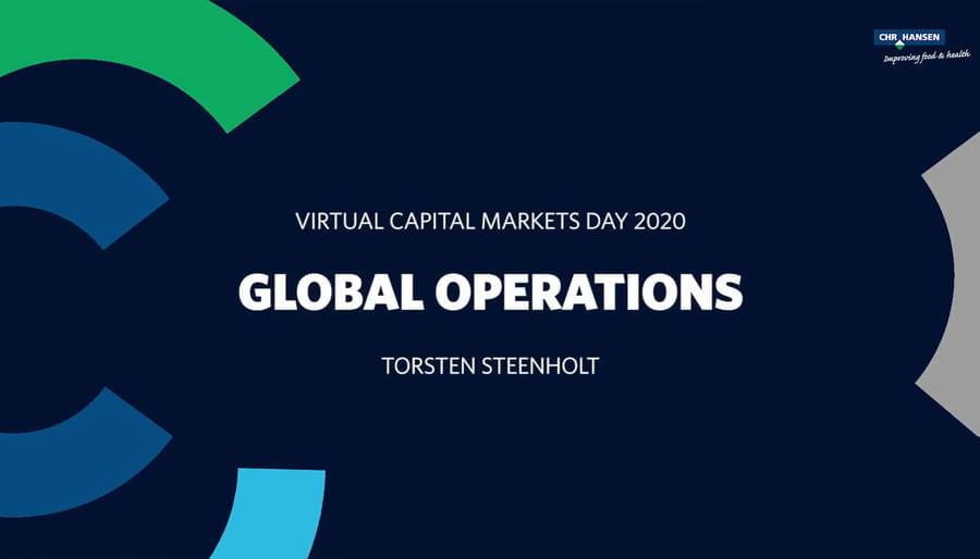 Chr. Hansen CMD 2020 Management presentation Global Operations